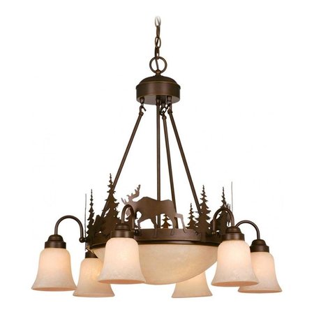 VAXCEL INTERNATIONAL Yellowstone 9L Chandelier CH55606BBZ